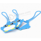 Factory price animal shaped silicone luggage tags