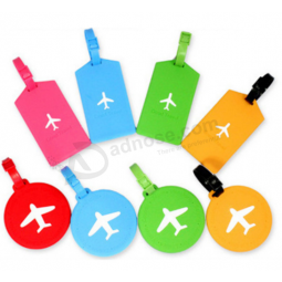 Bright color silicone luggage tag silicone name tag