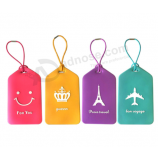 Low price bulk custom design silicone baggage tag