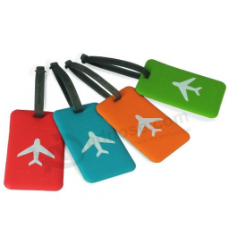 Wholesale cheap custom airplane silicone luggage tag