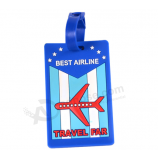 Waterproof bag accessories writable silicone luggage tags