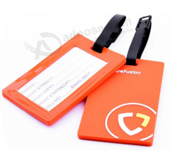 Factory custom soft pvc luggage tag for sale