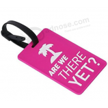 Durable silicone rubber baggage tags for travel