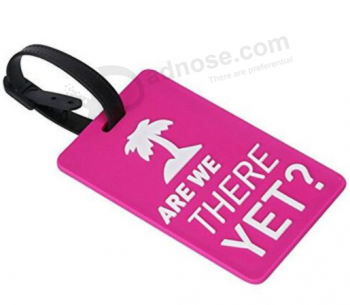 Durable silicone rubber baggage tags for travel