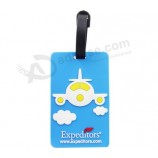 Fashion design eco-friendly rubber silicone baggage name tag