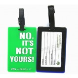 New design soft rubber material luggage tag no minimum