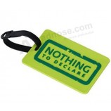 Wholesale custom logo soft pvc luggage name label