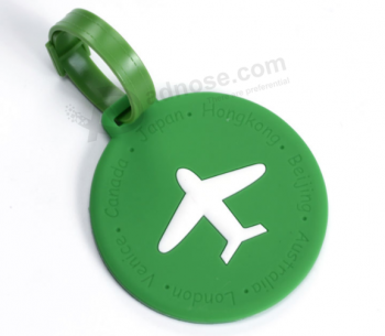 Wholesale soft pvc luggage travel tags for traveling