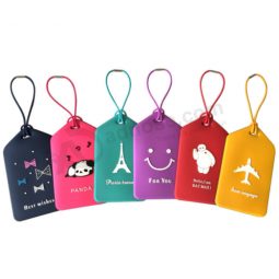 Popular Colorful Rubber Silicone Travel Baggage Label