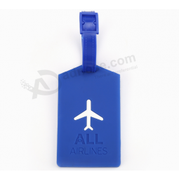 Custom Travel Suitcase Name PVC Luggage Tag no minimum order