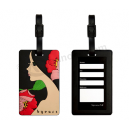 Standard size silicon luggage tag with card