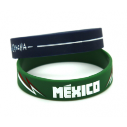 Wholesale logo printing custom men silicon wristband bracelet