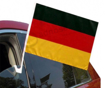 Formato personalizzato di buona qualità bandiera auto germania con clip