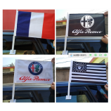 Custom football fans world cup car window flags set