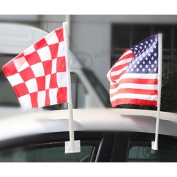 Drapeau de fenêtre de voiture la plus vendante battant des drapeaux de voiture nationale