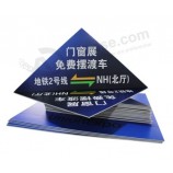 Direct manufacture die cut pvc plastic advertising sheet for display