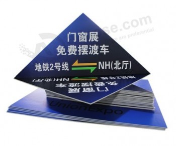 Direct manufacture die cut pvc plastic advertising sheet for display