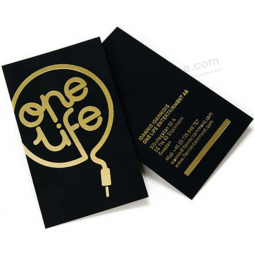 Gold Foil Printing 300gsm Paper Name Card Business Cards 