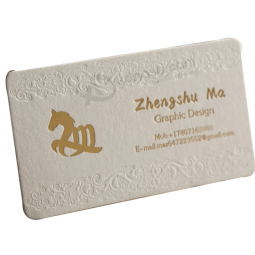 Popular custom design cotton paper visiting cards