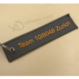 Brand Name Embroidery Tag Promotional Key Chains