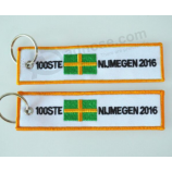 Logo embroidered airplane flight tag for promotional