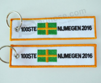 Logo embroidered airplane flight tag for promotional