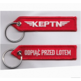 China Manufacturer Embroidery Tag Promotional Key Chains