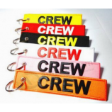 Personalized Logo Flight Private Embroidery Key Holder Keychain