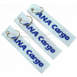 3D Custom Logo Embroidery Tag Promotional Key Chains