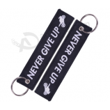 Factory custom embroidery key tags for advertising