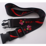 Hot sale durable polyester luggage strap for travel with high quality and any size