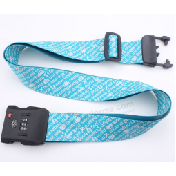 2018 New arrival custom colorful TSA lock luggage strap belt