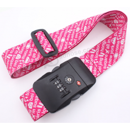 Custom detachable luggage belt promotional suitcase strap