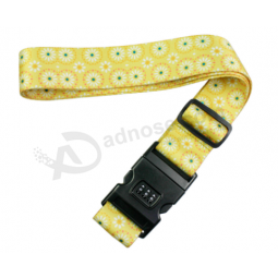 OEM design personalized lockable strong luggage strap