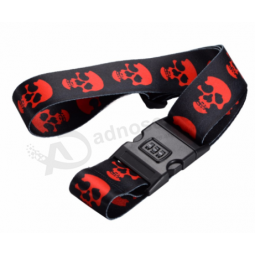 Wholesale custom made travel suitcase luggage strap with code lock