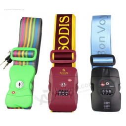 OEM Adjustable Woven Luggage Strap With Lock Wholesale