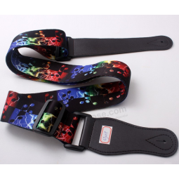 Cheap price fashionable custom guitar holder straps with sublimation logo