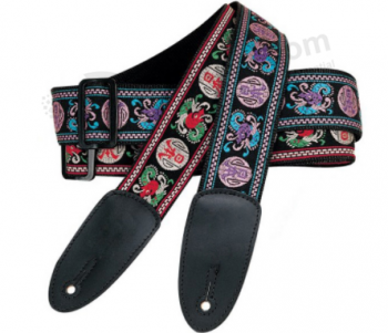Hot sale custom woven guitar strap belt manufacturer