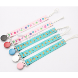 Wholesale colorful baby metal pacifier clips lanyard with high quality and any size