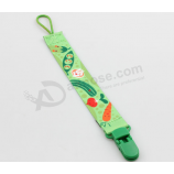 Factory Custom Pattern Printed Newborn Baby Pacifier Clip with high quality and any size