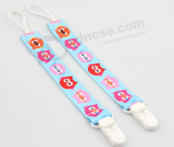 Food grade baby pacifier holder clip custom pacifier chain