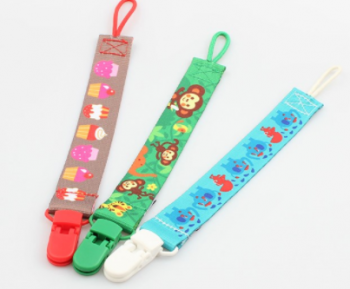 wholesale printed baby holder chain baby pacifier chain
