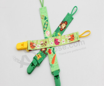 Personality baby pacifier clip holder ribbon funny pacifier clip