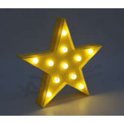 Muestra de la carpa cartas personalizadas llevó las luces de adorno de la estrella de la fábrica