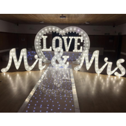 mr and mrs sign Customized Design Acrylic Led Letters