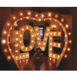 Custom led letter bulb sign for wedding festival holiday