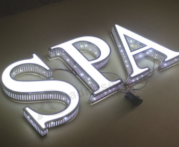 3D signe de lettre Avantlit acrylique a mené l'éclairage