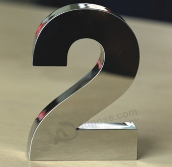 Stainless steel 3D letter decorative metal letters