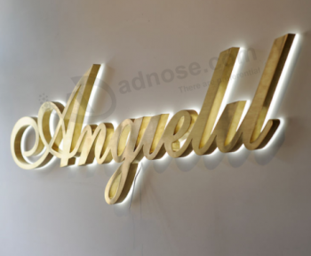 Metal à prova d'água retroiluminado levou fabricante de sinal de logotipo