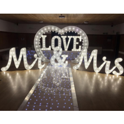 Latest design high class led channel letters for wedding